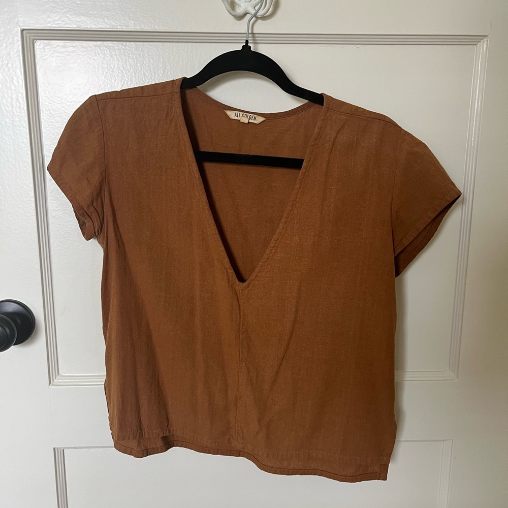 Ali Golden Linen Shirt